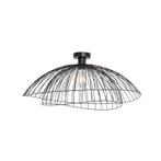Design plafondlamp zwart met dubbel kap 66cm - Pua, Huis en Inrichting, Nieuw, Overige materialen, Design