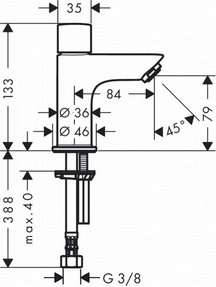 Hansgrohe Fonteinkraan van €97.00 voor €50.05, Doe-het-zelf en Verbouw, Sanitair, Kraan, Nieuw, Ophalen of Verzenden