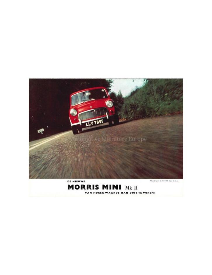 1969 MORRIS MINI MK II BROCHURE NEDERLANDS, Boeken, Auto's | Folders en Tijdschriften