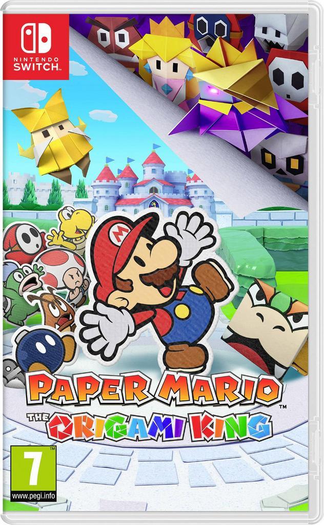 Switch Paper Mario: The Origami King, Spelcomputers en Games, Spelcomputers | Nintendo Switch, Zo goed als nieuw, Verzenden