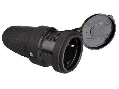 Contrastekker rubber waterdicht - Randaarde - 230V, Doe-het-zelf en Verbouw, Overige Doe-het-zelf en Verbouw, Nieuw, Ophalen of Verzenden