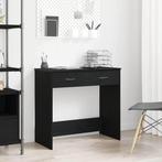 vidaXL Bureau Zwart eiken 80 x 40 x 75 cm Bewerkt hout, Huis en Inrichting, Verzenden, Nieuw