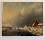 Johannes Hessel Brolsma (1909-1990) - Winters ijspret, Antiek en Kunst, Kunst | Schilderijen | Klassiek