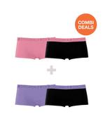 -40% Muchachomalo  Muchachomalo Dames 2+2-pack boxershorts, Verzenden