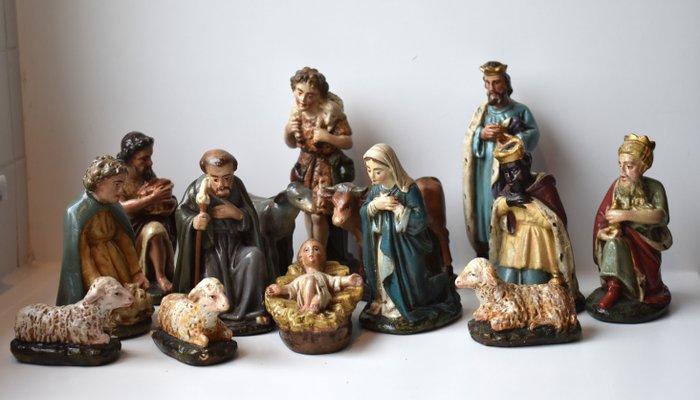 Kerstdecoratie handgeschilderd - uitzonderlijk mooie, Antiek en Kunst, Antiek | Boeken en Bijbels
