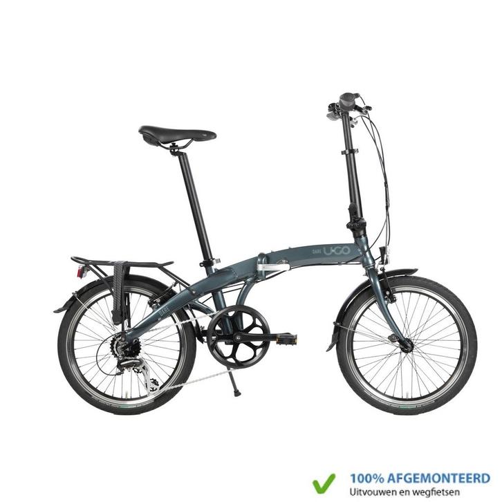 UGo Dare U•GO Vouwfiets D7 Ocean Grey, Fietsen en Brommers, Fietsen | Vouwfietsen, Nieuw