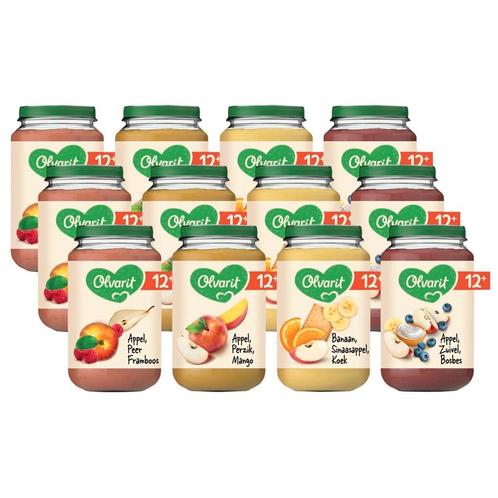 Olvarit 12+M Fruit Variatiemenu, Kinderen en Baby's, Babyvoeding en Toebehoren, Nieuw, Verzenden