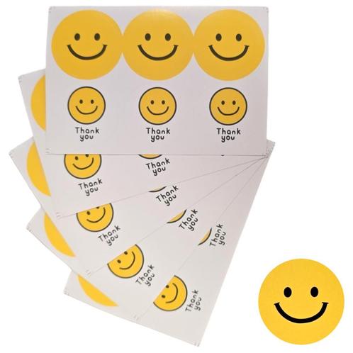 Fako Bijoux® - Thank You Stickers Op Vel - 40mm - Thank You, Diversen, Cadeauverpakkingen, Verzenden