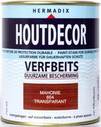 Hermadix Houtdecor Verfbeits Transparant Mahonie 654 750 ml, Doe-het-zelf en Verbouw, Verf, Beits en Lak, Nieuw, Verzenden