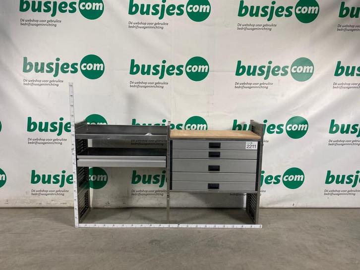 Aluca aluminium bedrijfswageninrichting gebruikt (nr 2211), Auto diversen, Overige Auto diversen, Ophalen of Verzenden