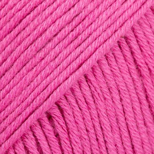 DROPS Safran Uni Colour - 75 magenta - Katoen Garen, Hobby en Vrije tijd, Breien en Haken, Ophalen of Verzenden