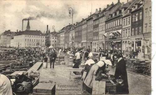 Denemarken - Kopenhagen met zeer oude kaarten - Ansichtkaart, Verzamelen, Ansichtkaarten | Buitenland