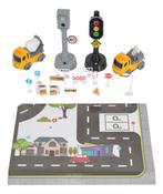Moni Toys Truck 13-delige Verkeer Speelset met Matje 111646, Verzenden, Nieuw