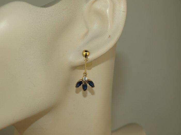 Zonder Minimumprijs - Hangoorbellen - 18 karaat Geel goud,, Sieraden, Tassen en Uiterlijk, Antieke sieraden