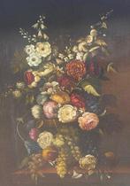 Escuela italiana (XVIII-XIX) - Still life with flowers and