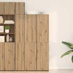 vidaXL Highboard artisanaal eikenkleurig 40 x 42.5 x 185 cm, Minder dan 50 cm, Verzenden, Nieuw, Minder dan 100 cm