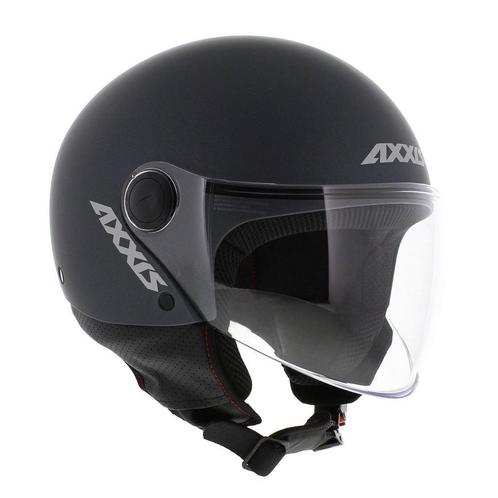 Nieuwe Axxis Square S helm mat titanium | Scooter Brommer, Fietsen en Brommers, Brommerhelmen, Nieuw, Ophalen of Verzenden