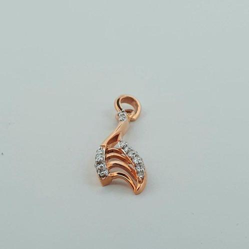 Hanger - 18 karaat Roségoud - 0.13ct. tw. Diamant, Sieraden, Tassen en Uiterlijk, Antieke sieraden