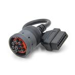 Universele 9-pins J1939 naar 16-pins OBD2 Verloopkabel – Bed, Auto diversen, Autogereedschap, Verzenden, Nieuw