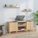 vidaXL Platenkast 121x38x48 cm bewerkt hout sonoma, Huis en Inrichting, Verzenden, Nieuw