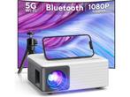 Veiling - AKIYO Mini Projector (5G WiFi, Bluetooth) 1080P, Nieuw