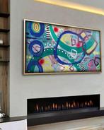 Ksavera - Abstract A1384 - painting on XXL canvas 210cm, Antiek en Kunst, Kunst | Schilderijen | Modern