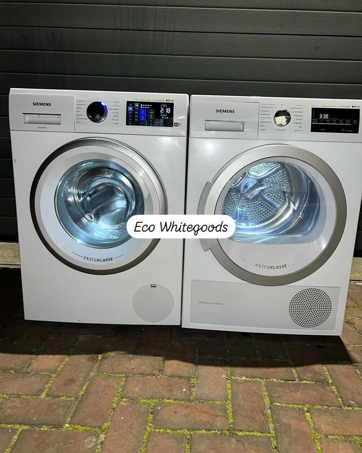 Gave Siemens 8KG Wasmachine Siemens 8KG Warmtepompdroger!, Witgoed en Apparatuur, Wasmachines, Minder dan 85 cm, 1200 tot 1600 toeren