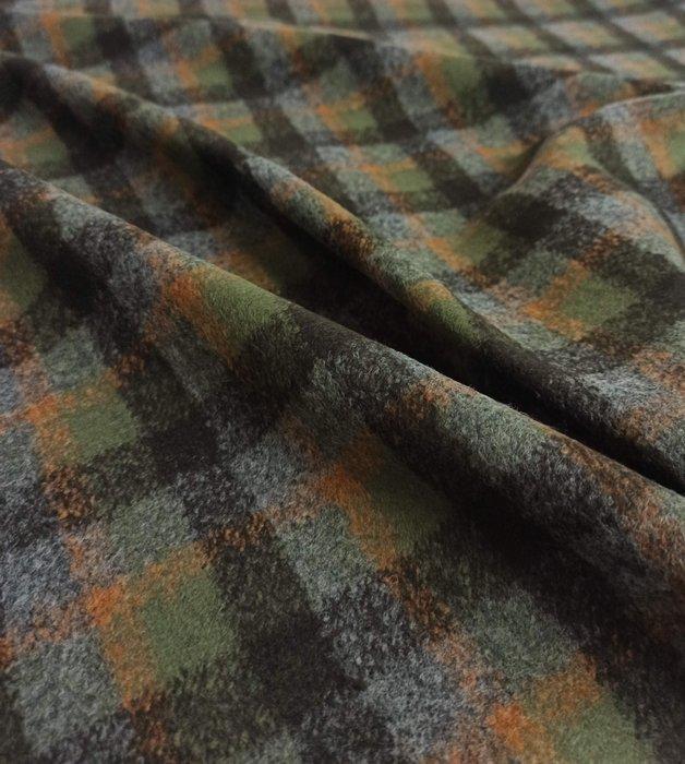 A452 - 650 x 170 cm - Bellissimo tessuto Scozzese in pura, Antiek en Kunst, Antiek | Kleden en Textiel