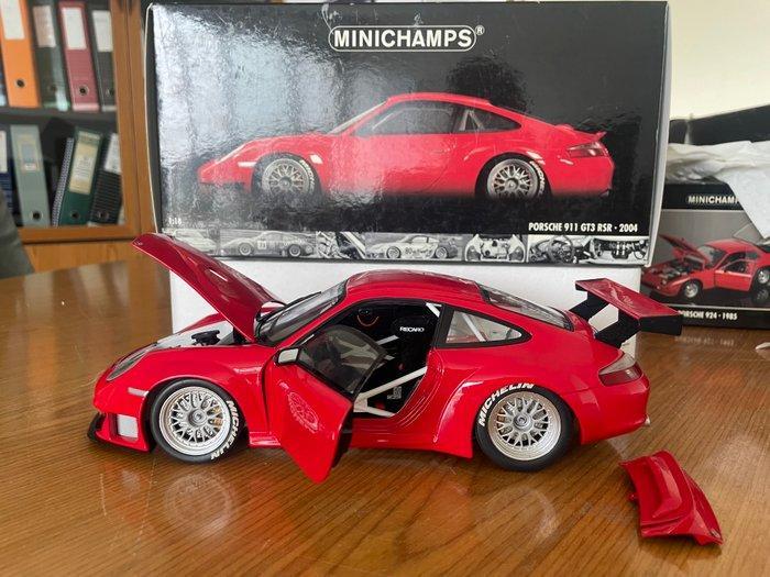 Minichamps 1:18 - Modelauto - Porsche 911 GT3 RSR - 2004, Hobby en Vrije tijd, Modelauto's | 1:5 tot 1:12