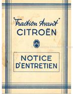 1950 CITROËN TRACTION AVANT INSTRUCTIEBOEKJE FRANS, Auto diversen, Handleidingen en Instructieboekjes
