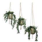 Voordeelset van 3 Plantenhangers - Gebroken Wit - 60, 80 en, Ophalen of Verzenden, Nieuw
