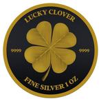 Niue. 2 Dollars 2023 1oz $2 NZD Niue Lucky Clover Black