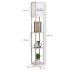 TRUUSK Vloerlamp Vloerlamp Met 3 Planken Binnenverlichting E, Verzenden, Nieuw
