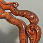 Victoriaanse notenhouten passpiegel of kapspiegel ca 1860 N, Antiek en Kunst, Ophalen of Verzenden