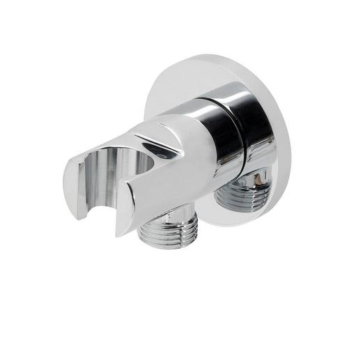 BWS Luxe Messing Muur Doucheaansluiting Opsteek 1/2 Chroom, Doe-het-zelf en Verbouw, Sanitair, Kraan, Nieuw, Chroom, Ophalen of Verzenden