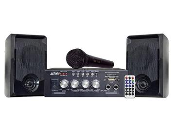 Party Sound KA100 Bluetooth Karaoke Set Met USB/SD Speler