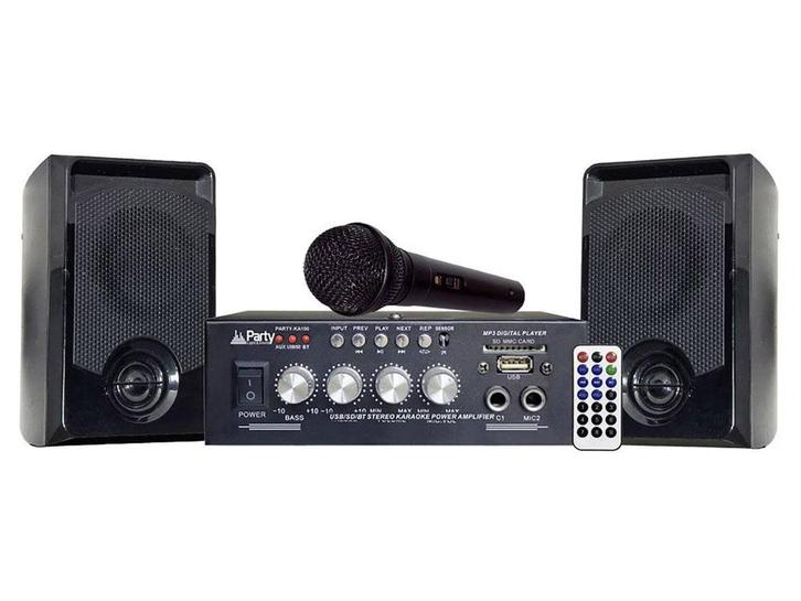 Party Sound KA100 Bluetooth Karaoke Set Met USB/SD Speler, Muziek en Instrumenten, Microfoons, Overige typen, Nieuw, Verzenden