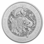 Tudor Beast Seymour Unicorn 10 oz 2024, Postzegels en Munten, Munten | Europa | Niet-Euromunten, Zilver, Losse munt, Verzenden