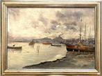 Franse School - Villot - (XX) - Baai van Napels, Antiek en Kunst