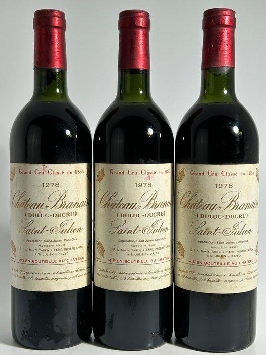 1978 Château Branaire-Ducru (Duluc-Ducru) - Saint-Julien, Verzamelen, Wijnen