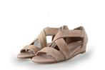 Manfield Sandalen in maat 39 Beige | 10% extra korting, Verzenden, Beige, Sandalen of Muiltjes, Zo goed als nieuw