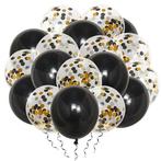 VSE luxe confetti ballonnen 20 stuks zwart, Nieuw, Ophalen of Verzenden