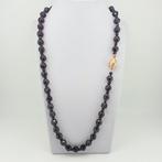 Halsketting - 14 karaat Geel goud - Granaatstenen, Sieraden, Tassen en Uiterlijk, Kettingen, Nieuw