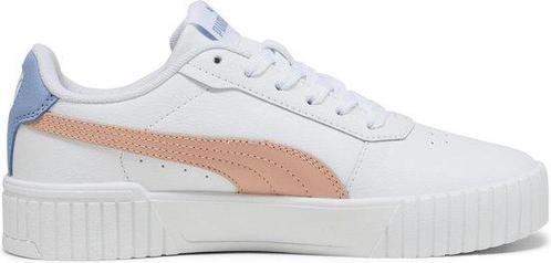 PUMA Carina 2,0 Jr Meisjes Sneakers - Wit/Roze/Blauw - Maat, Kleding | Dames, Schoenen, Wit, Nieuw, Verzenden