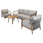 Potato head stoel bank loungeset 4 delig teak, Tuin en Terras, Ophalen of Verzenden, Nieuw, Teakhout