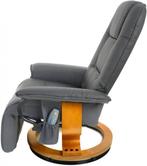 Fauteuil met massage, verwarming en voetensteun - grijs k..., Ophalen of Verzenden, Nieuw