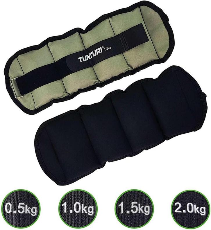 Tunturi Enkelgewichten en Polsgewichten - Gewichten - 2 x, Sport en Fitness, Fitnessmaterialen, Zo goed als nieuw, Ophalen of Verzenden