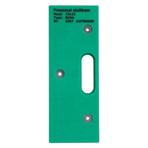 247WOOD Freesmal sluitplaat 73x22, Doe-het-zelf en Verbouw, Hang- en Sluitwerk