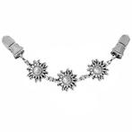 Fako Bijoux® - Vestsluiting - Vestclip - Drie Bloemetjes -, Verzenden, Nieuw
