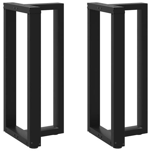 vidaXL Bartafelpoten 2 st T-vormig 50x35x(90-91) cm staal, Huis en Inrichting, Tafelonderdelen, Nieuw, Verzenden